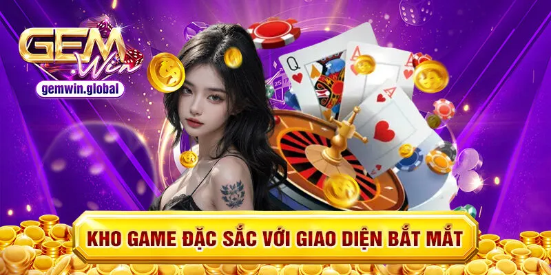 Giao diện game bài sinh động